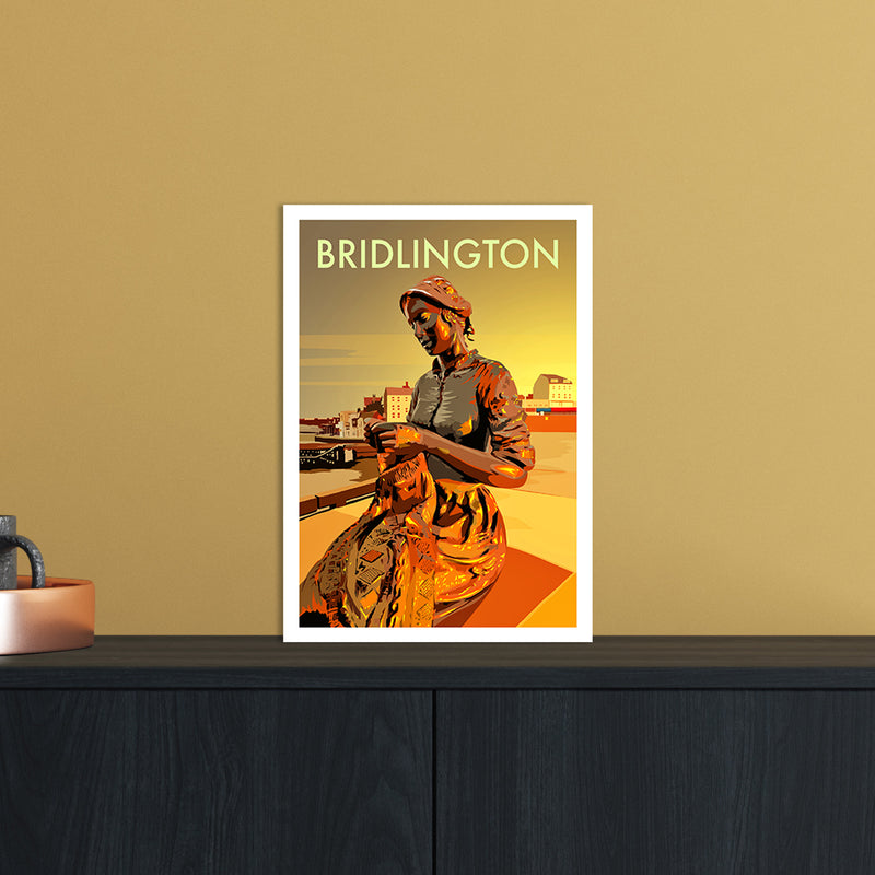 Bridlington 2 Travel Art Print by Richard O'Neill A4 Black Frame