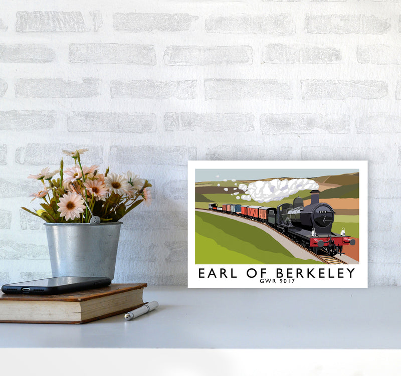 Earl Of Berkeley by Richard O'Neill A4 Black Frame