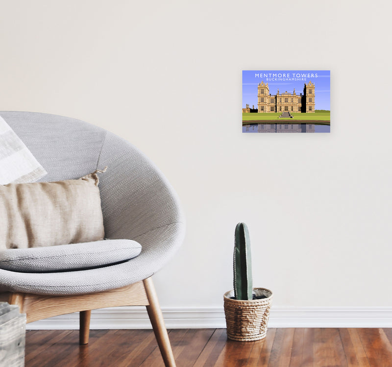Mentmore Towers (Landscape) by Richard O'Neill A4 Black Frame