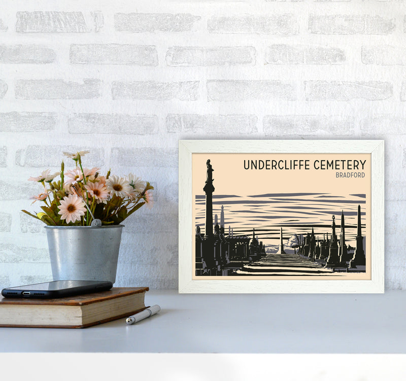 Undercliffe Cemetery copy Travel Art Print by Richard O'Neill A4 Oak Frame