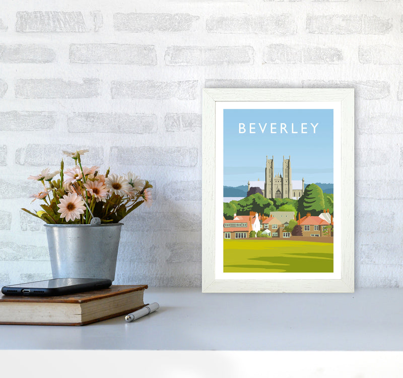 Beverley 3 portrait Travel Art Print by Richard O'Neill A4 Oak Frame