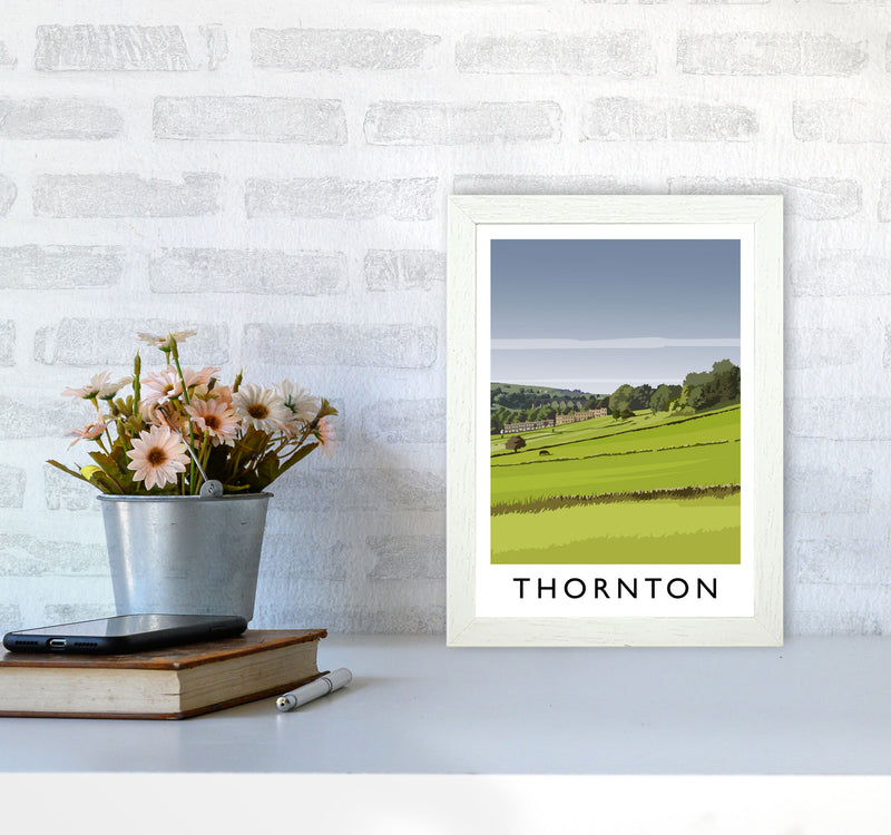 Thornton portrait Travel Art Print by Richard O'Neill A4 Oak Frame