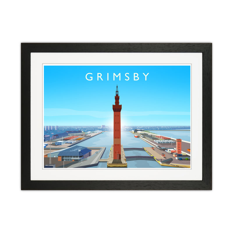 Grimsby Art Print by Richard O'Neill Black Grain