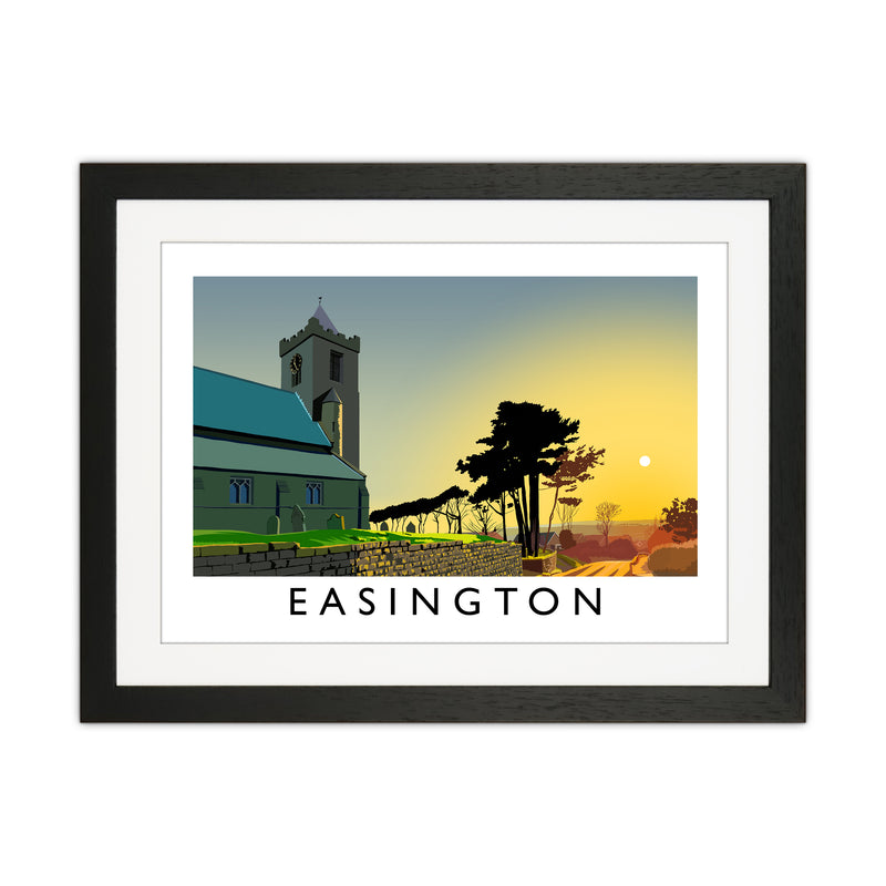 Easington Art Print by Richard O'Neill Black Grain