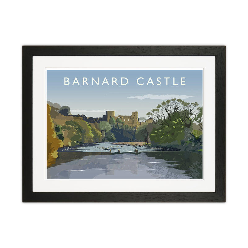 Barnard Castle 2 Art Print by Richard O'Neill Black Grain