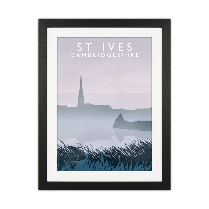 St Ives, Cambridgeshire Travel Art Print by Richard O'Neill Black Grain