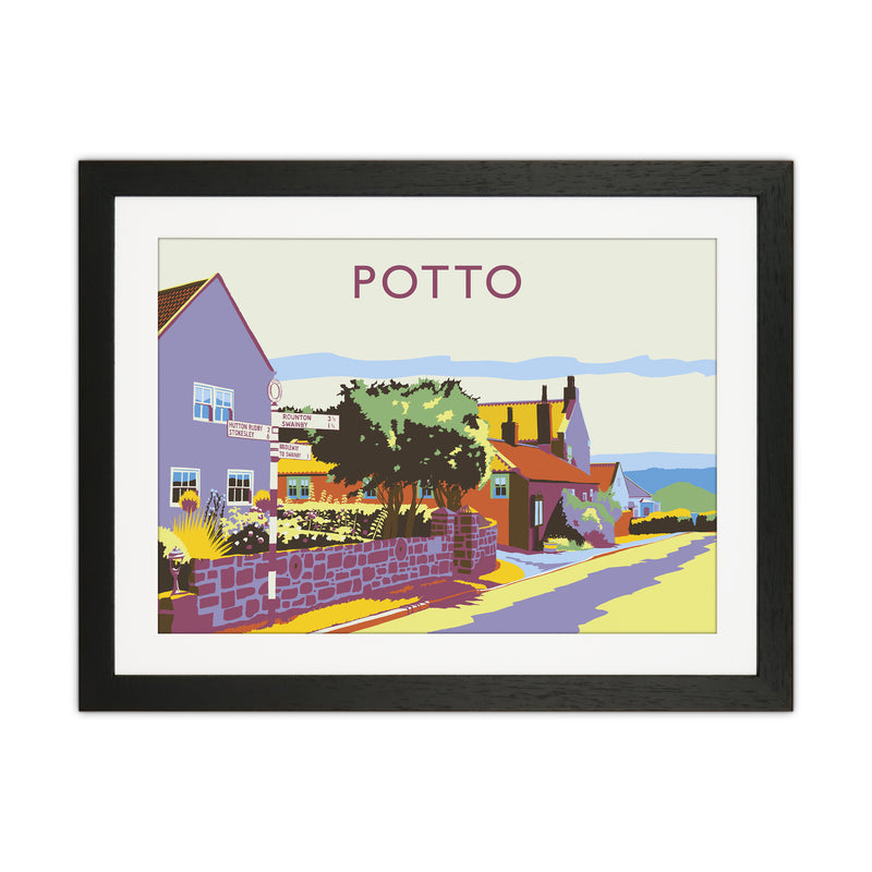 Potto Travel Art Print by Richard O'Neill Black Grain