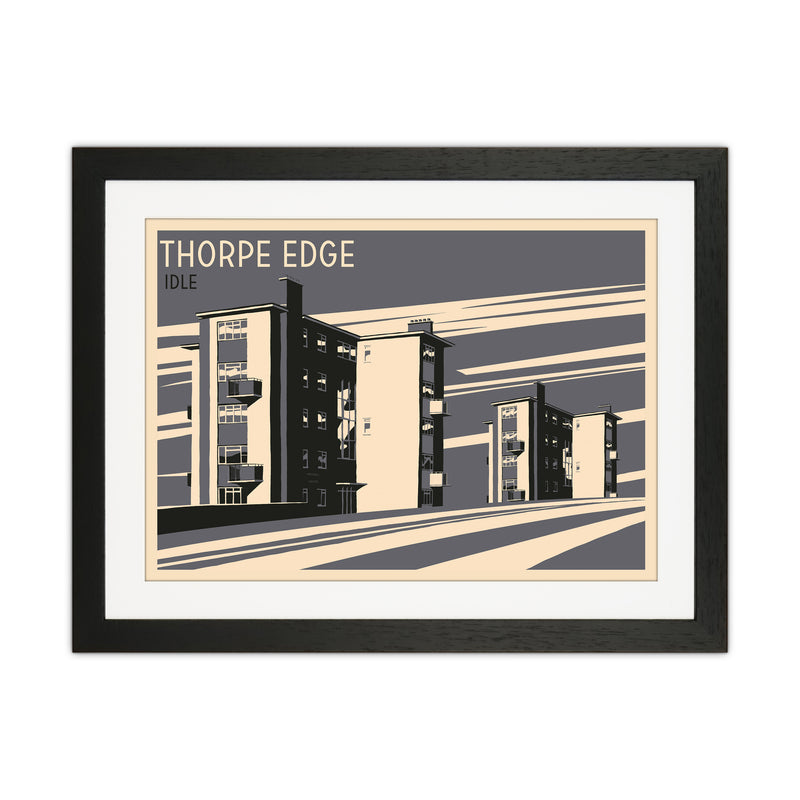 Thorpe Edge, Idle Travel Art Print by Richard O'Neill Black Grain