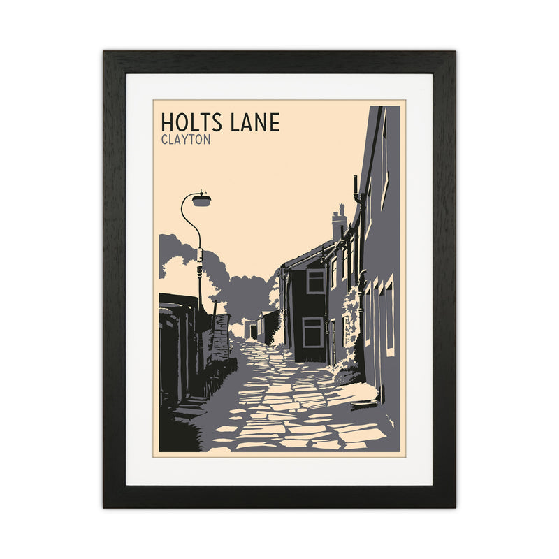Holts Lane, Clayton Travel Art Print by Richard O'Neill Black Grain