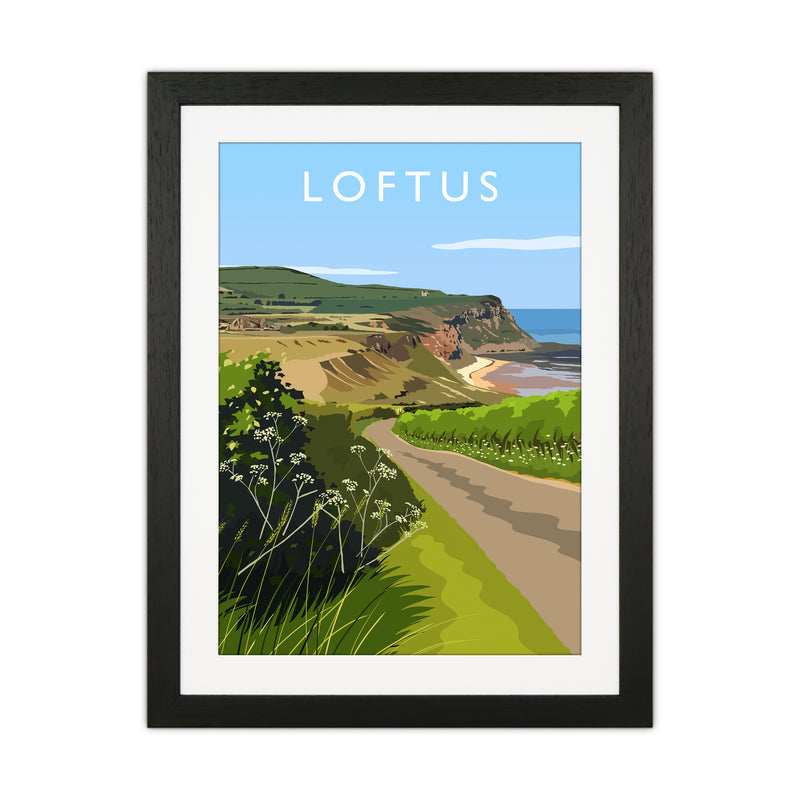 Loftus portrait Travel Art Print by Richard O'Neill Black Grain