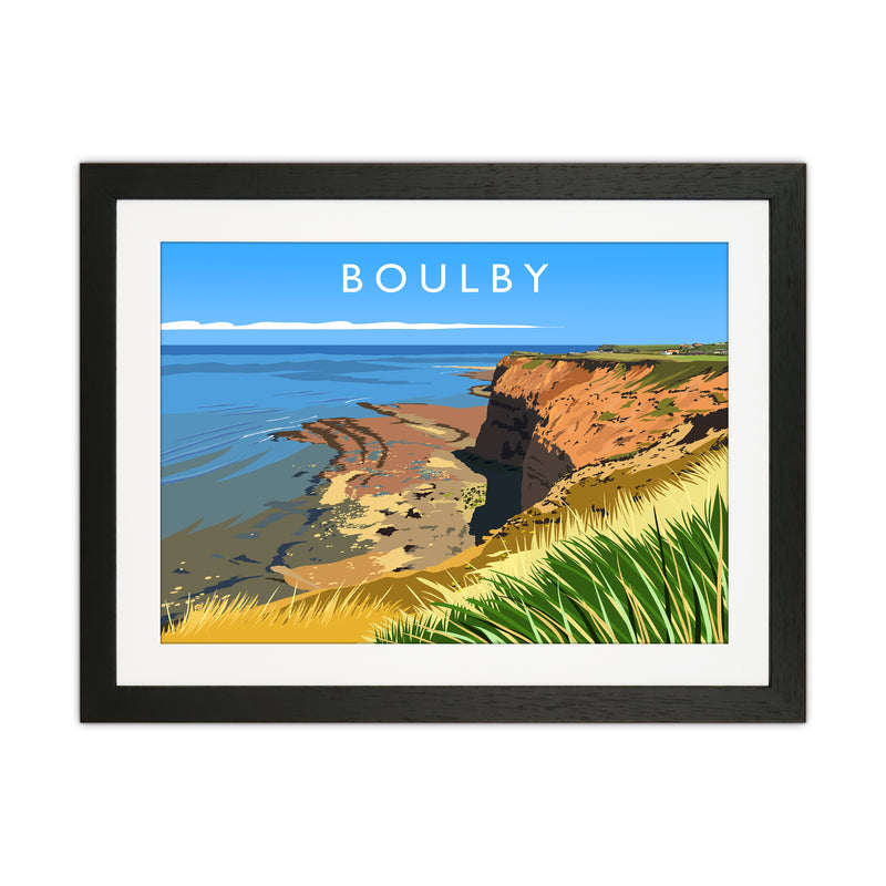 Boulby Travel Art Print by Richard O'Neill Black Grain