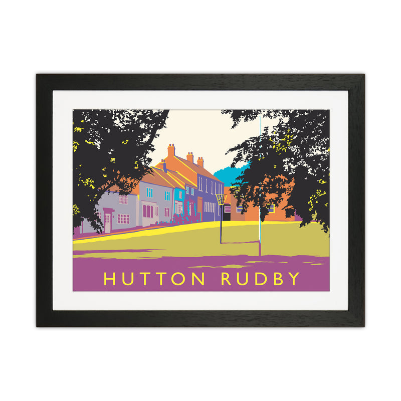 Hutton Rudby Travel Art Print by Richard O'Neill Black Grain