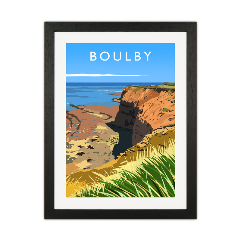 Boulby portrait Travel Art Print by Richard O'Neill Black Grain