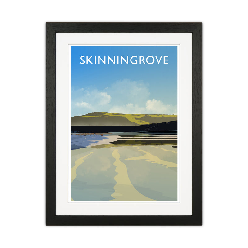 Skinningrove 2 Portrait Travel Art Print by Richard O'Neill Black Grain