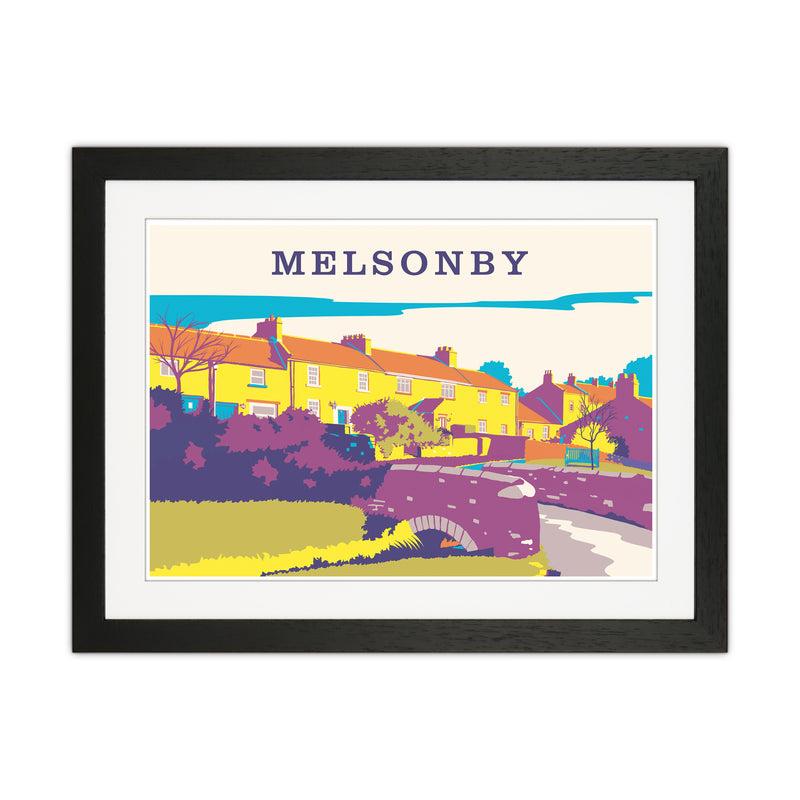 Melsonby Travel Art Print by Richard O'Neill Black Grain