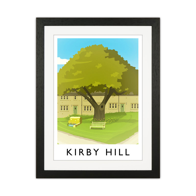 Kirby Hill portrait Travel Art Print by Richard O'Neill Black Grain