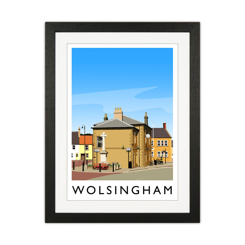 Wolsingham 2 portrait Travel Art Print by Richard O'Neill Black Grain