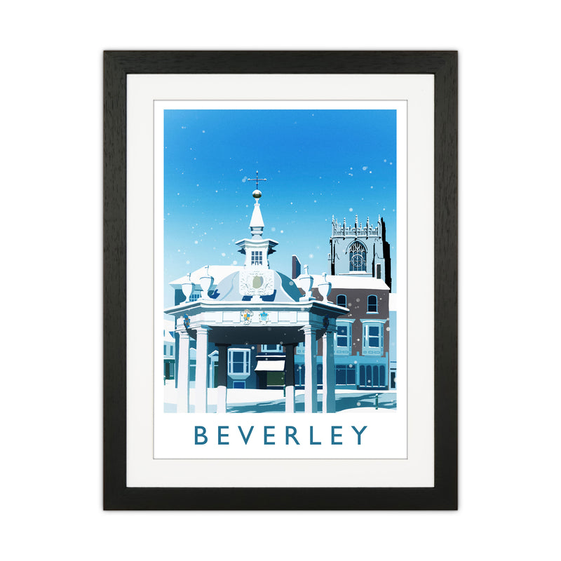 Beverley (Snow) 2 portrait Travel Art Print by Richard O'Neill Black Grain