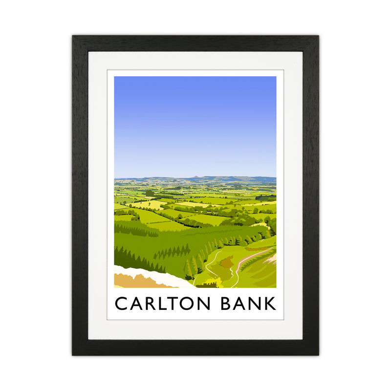 Carlton Bank portrait Travel Art Print by Richard O'Neill Black Grain
