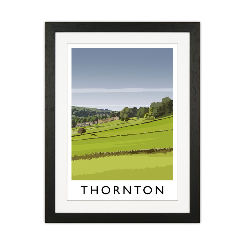 Thornton portrait Travel Art Print by Richard O'Neill Black Grain