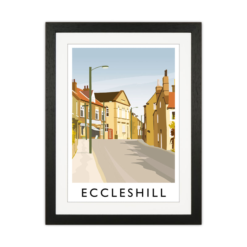 Eccleshill portrait Travel Art Print by Richard O'Neill Black Grain
