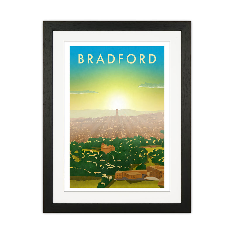 Bradford 2 portrait Travel Art Print by Richard O'Neill Black Grain