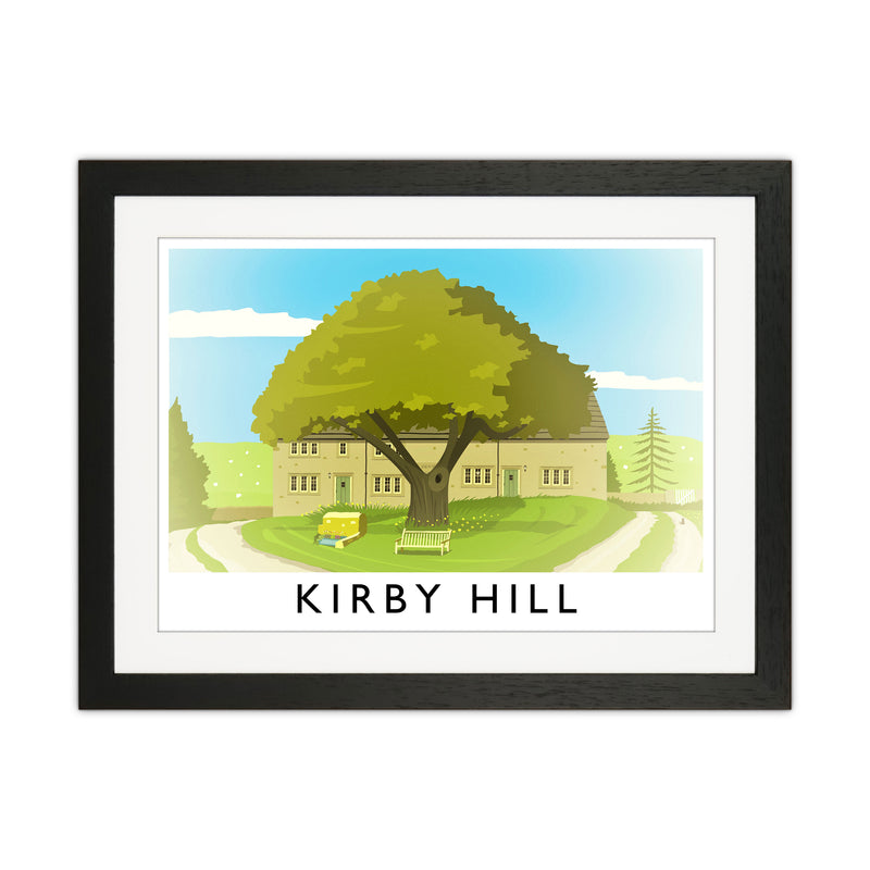 Kirby Hill Travel Art Print by Richard O'Neill Black Grain