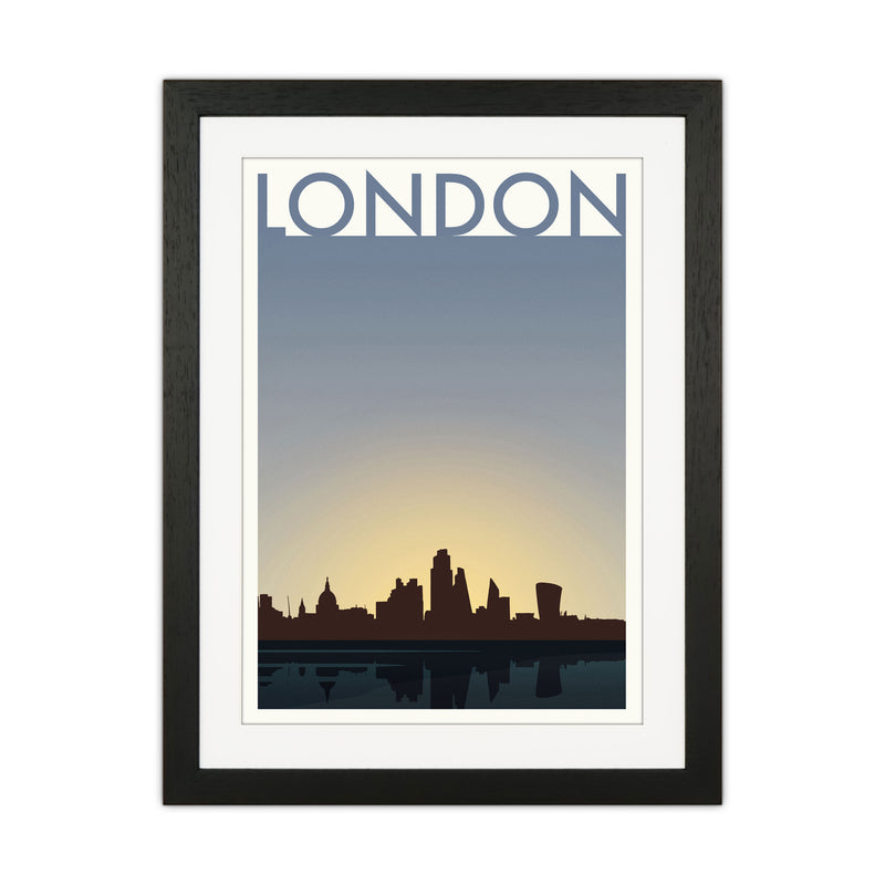 London 4 (Day) Travel Art Print by Richard O'Neill Black Grain