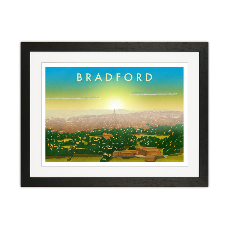 Bradford 2 Travel Art Print by Richard O'Neill Black Grain