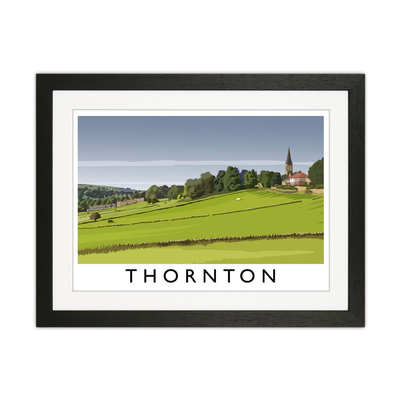 Thornton Travel Art Print by Richard O'Neill Black Grain