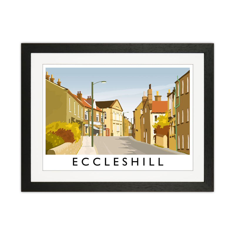 Eccleshill Travel Art Print by Richard O'Neill Black Grain