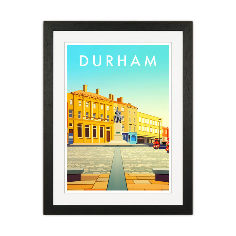 Durham 2 Portrait Travel Art Print by Richard O'Neill Black Grain
