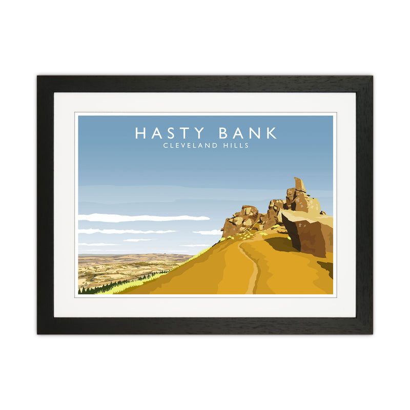 Hasty Bank Travel Art Print by Richard O'Neill Black Grain