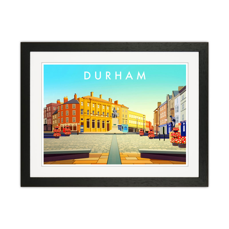 Durham 2 Travel Art Print by Richard O'Neill Black Grain