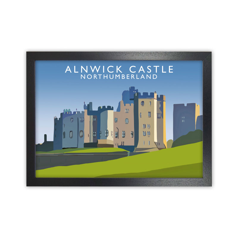 Alnwick Castle Northumberland Art Print by Richard O'Neill Black Grain