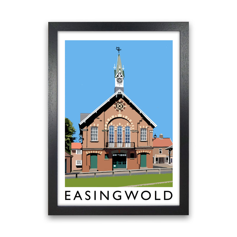Easingwold Framed Digital Art Print by Richard O'Neill Black Grain