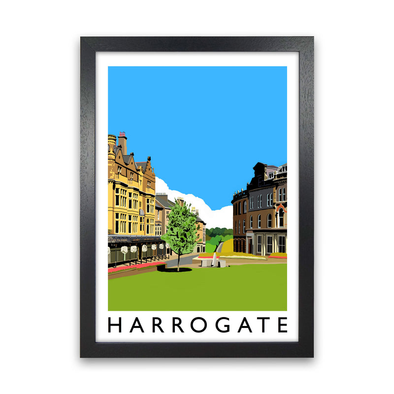 Harrogate Framed Digital Art Print by Richard O'Neill Black Grain