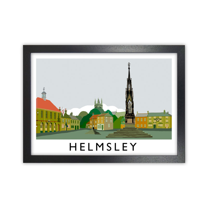 Helmsley Art Print by Richard O'Neill Black Grain