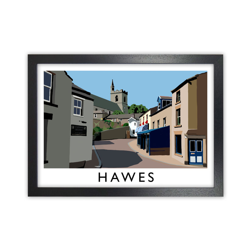 Hawes Art Print by Richard O'Neill Black Grain