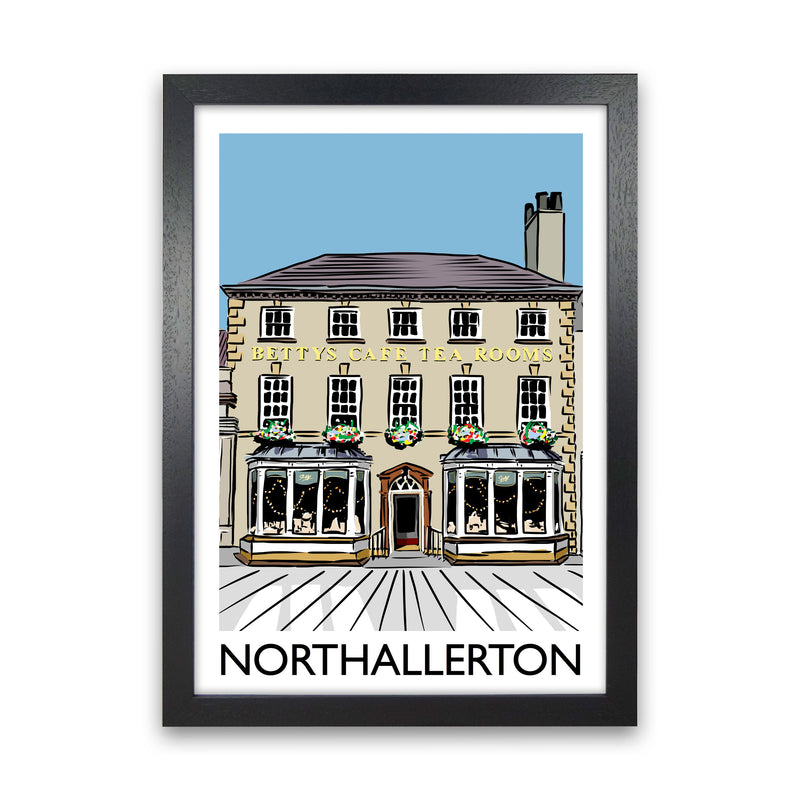 Northallerton Art Print by Richard O'Neill Black Grain