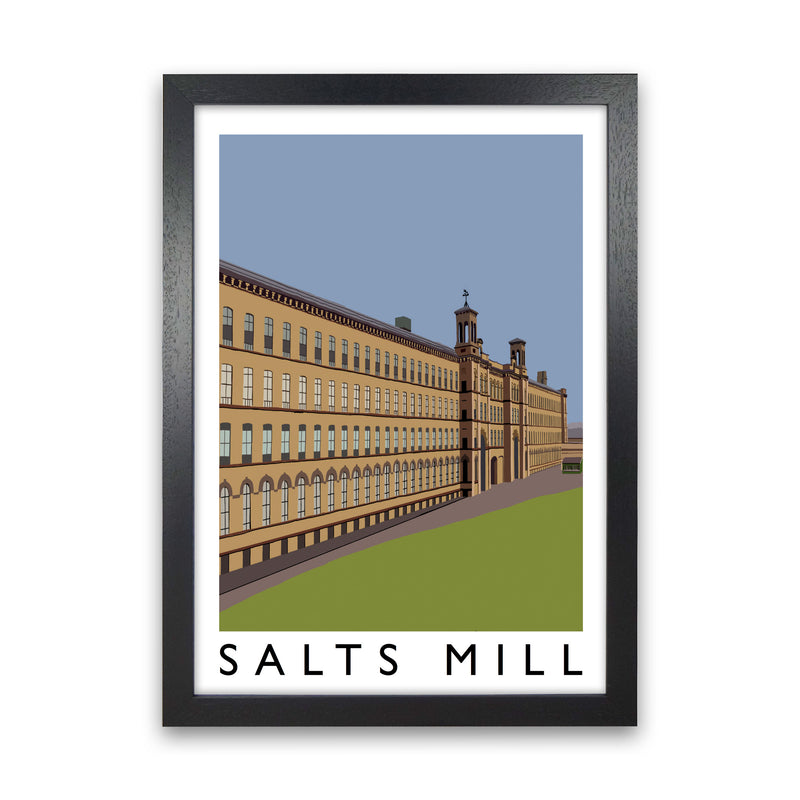 Salts Mill Art Print by Richard O'Neill Black Grain