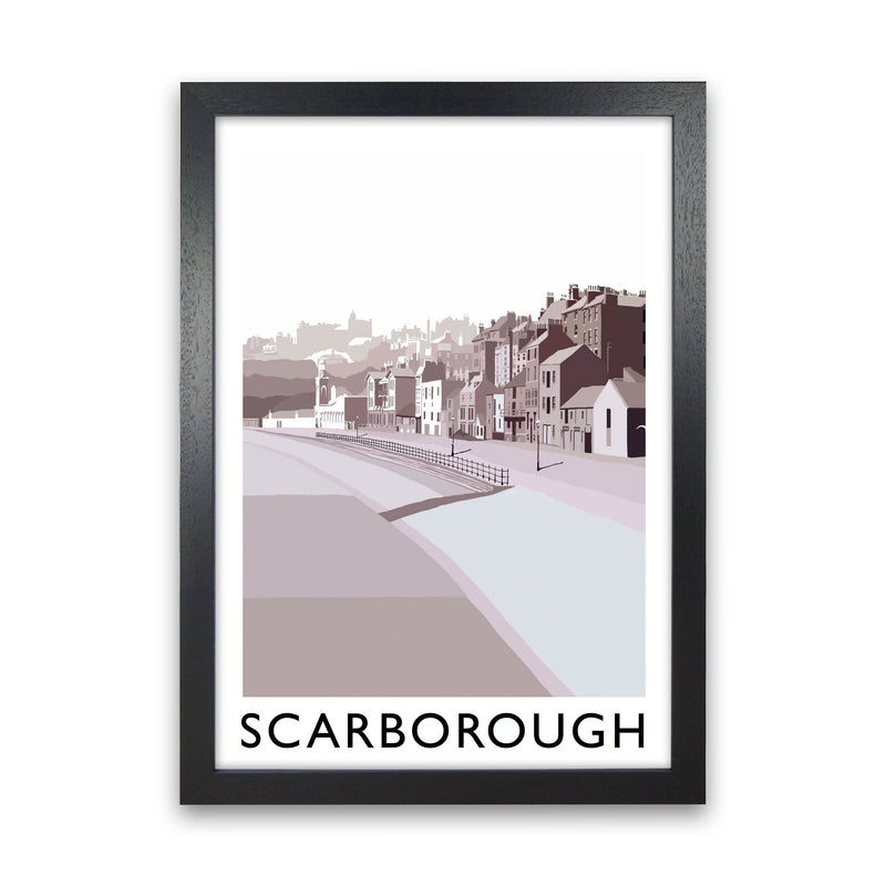 Scarborough Art Print by Richard O'Neill Black Grain