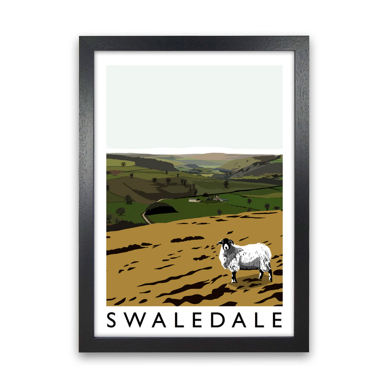 Swaledale Art Print by Richard O'Neill Black Grain