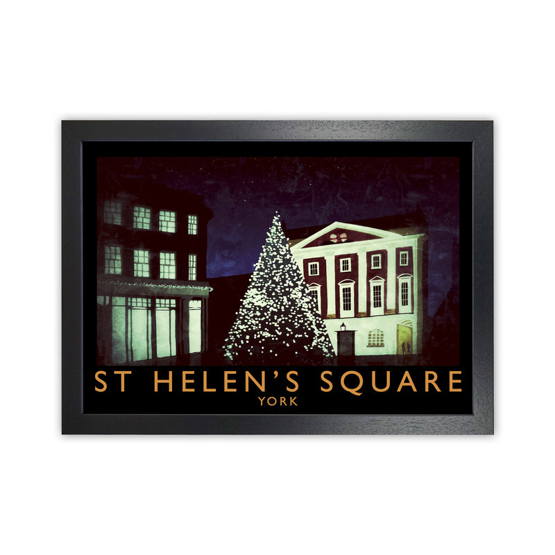 St Helen's Square Art Print by Richard O'Neill Black Grain