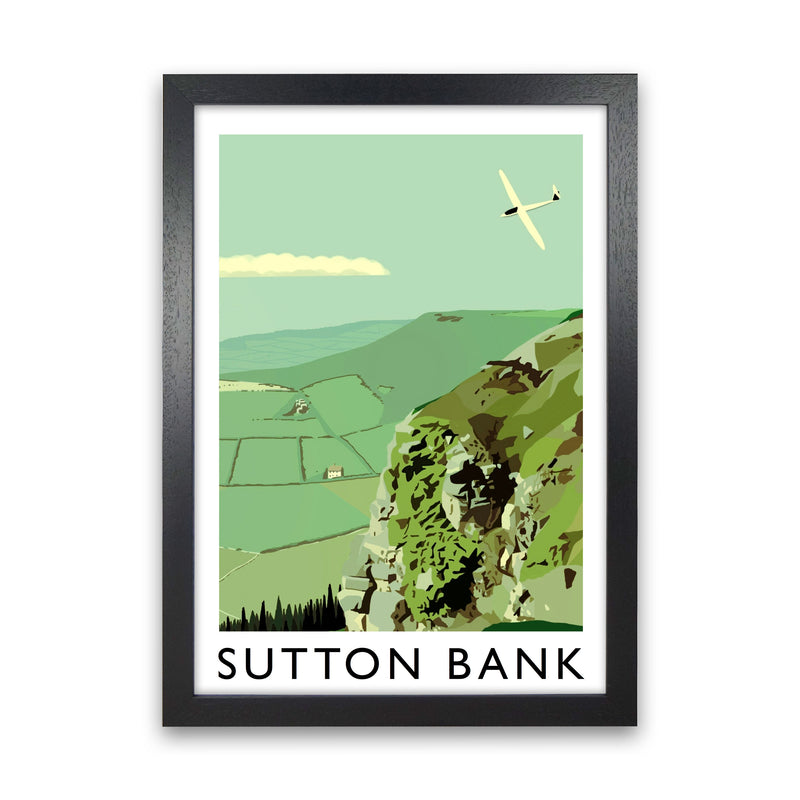 Sutton Bank Art Print by Richard O'Neill Black Grain