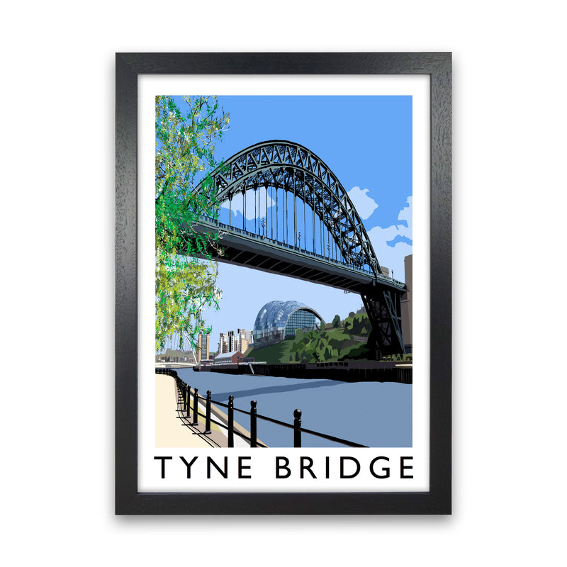 Tyne Bridge Art Print by Richard O'Neill Black Grain
