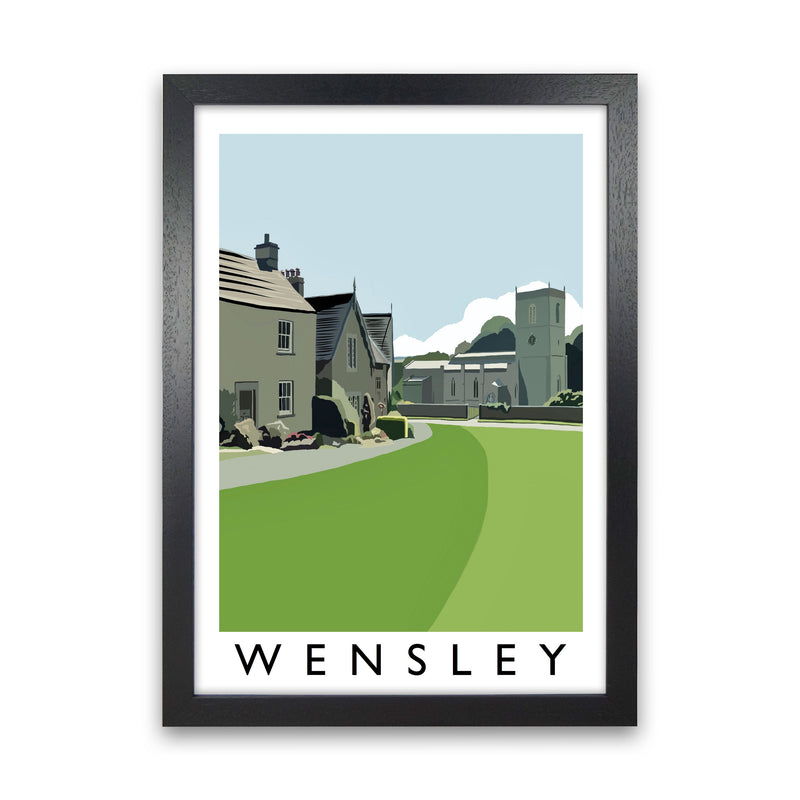 Wensley Art Print by Richard O'Neill Black Grain