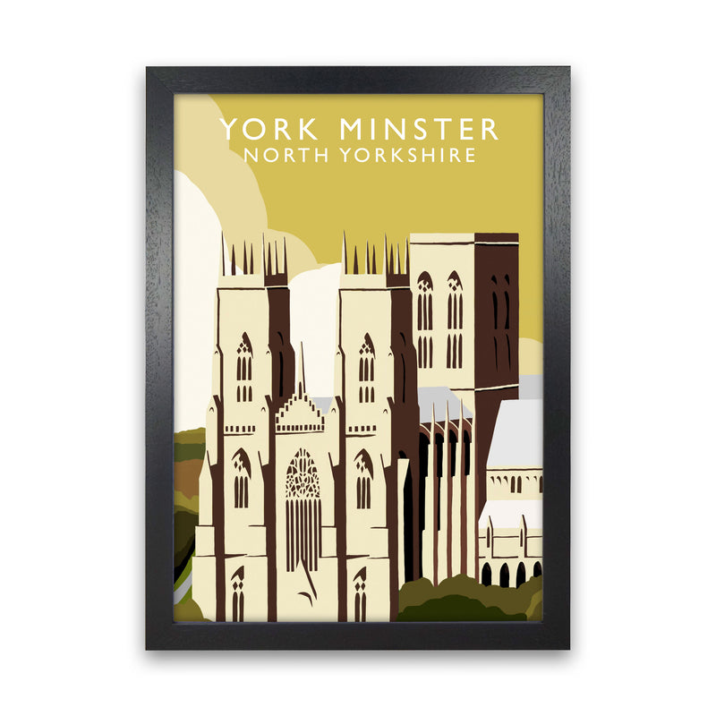 York Minster Art Print by Richard O'Neill Black Grain