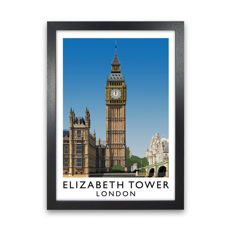 Elizabeth Tower by Richard O'Neill Black Grain