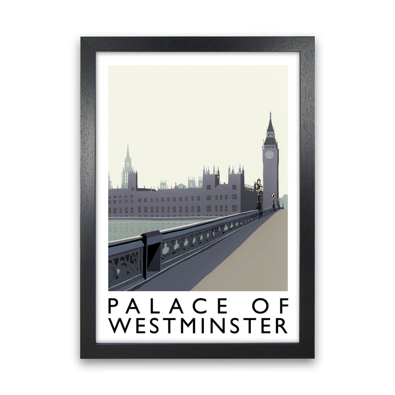 Palace Of Westminster by Richard O'Neill Black Grain